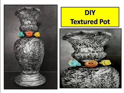 DIY | textured pot painting | simple and easy home decor ideas | #becreative