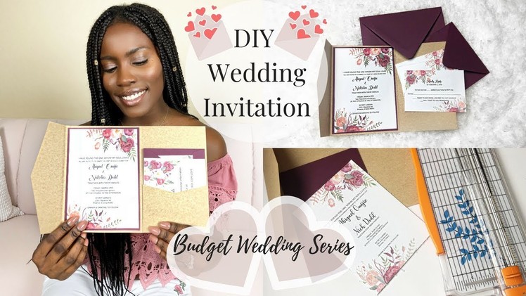 DIY Wedding | How To DIY Wedding Invitations With Pockets | Spring Wedding