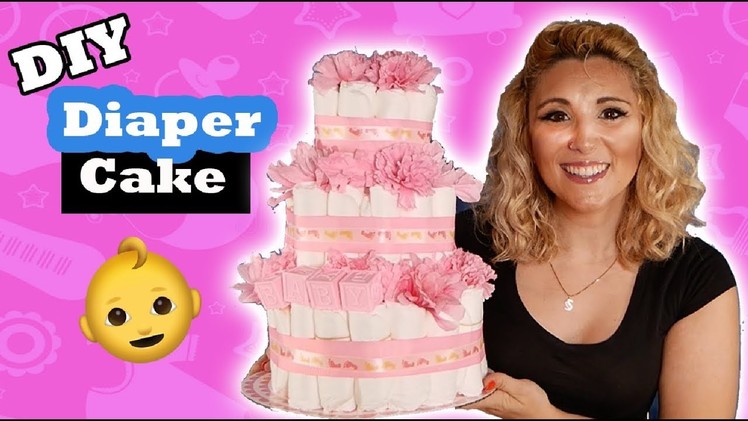 Easy DIY Diaper Cake Tutorial l Baby Shower Idea - Episode 29