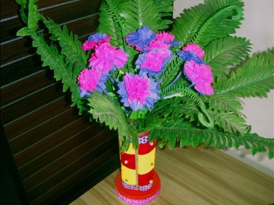 Fabric gule bottle craft | Best Out Of Waste | Flower Vase | Reuse Idea
