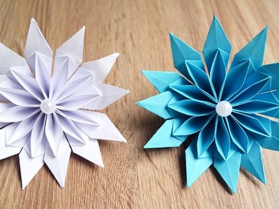 GORGEOUS PAPER FLOWER Origami Tutorial DIY Decoration Craft Gift