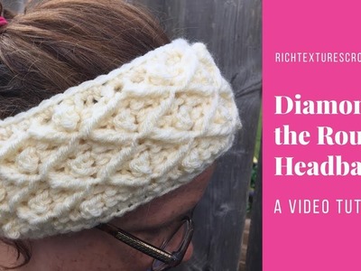 How to Crochet the Diamond in the Rough Headband