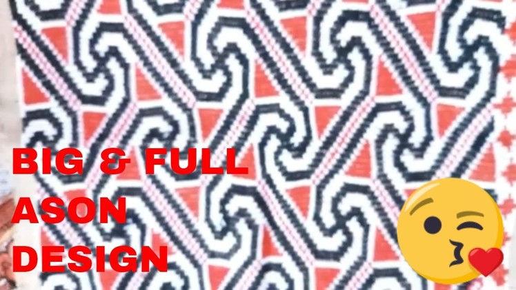 How To Make A Beautiful Woolen Cross Stitch Ason Design | Woolen Asan | Woolen Stitch | Ason Design