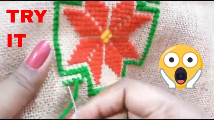 How To Make A Beautiful Woolen cross Stitch Ason Design | Woolen Asan, Woolen stitch  DIY