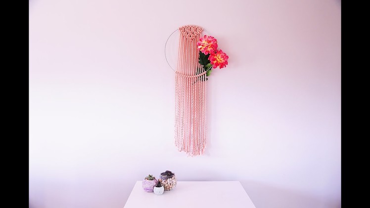 How To Make A Macrame Wall Hanging Dreamcatcher | Beginner DIY Tutorial