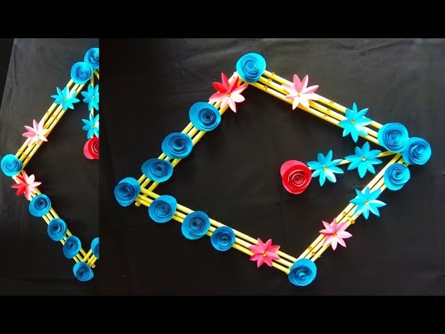 How to make a Paper Wall Hanger Fast | Diy Wallmat | Paper Flowers Pro Diy