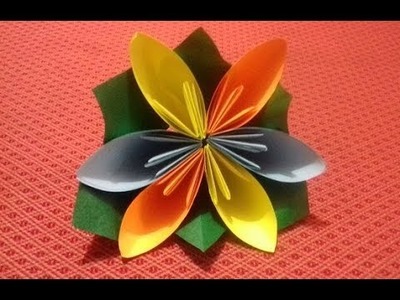 How to make : Kusudama flower - Paper flower craft tutorial