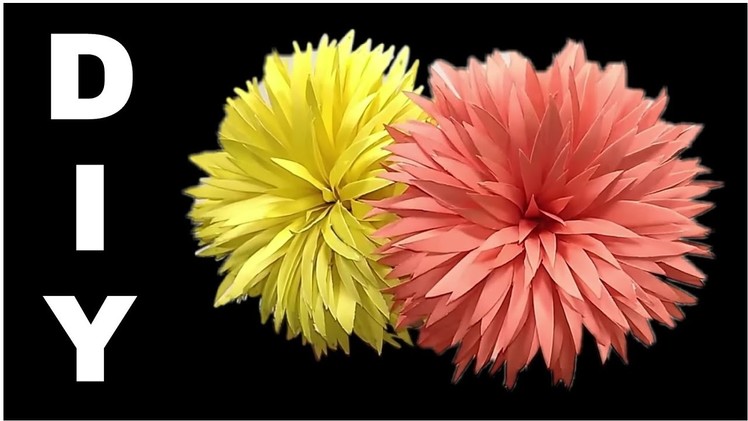 How to make paper flower || Diy paper flower tutorial