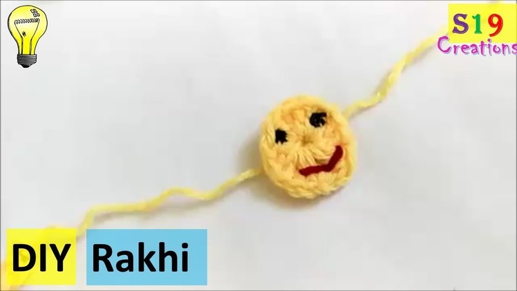 How to make Rakhi at home |woolen rakhi | smiley rakhi for kids | Rakhi making  | Rakshabandhan