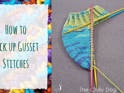 How to Pick Up Gusset Stitches for a Band Heel Sock