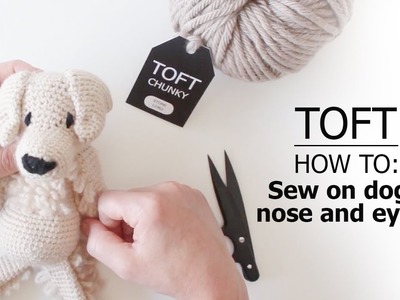 How to: Sew on Dog Nose and Eyes | TOFT Crochet Lesson
