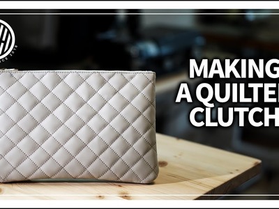 [Leather Craft] Quilted Leather Clutch