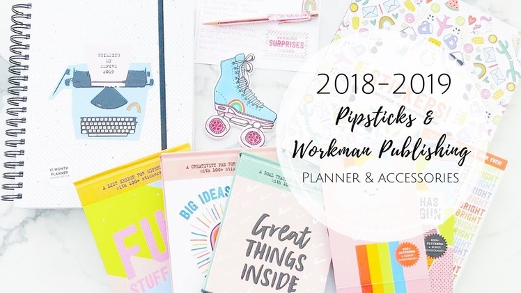 NEW! 2018-2019 Pipsticks & Workman Publishing Planner & Accessories