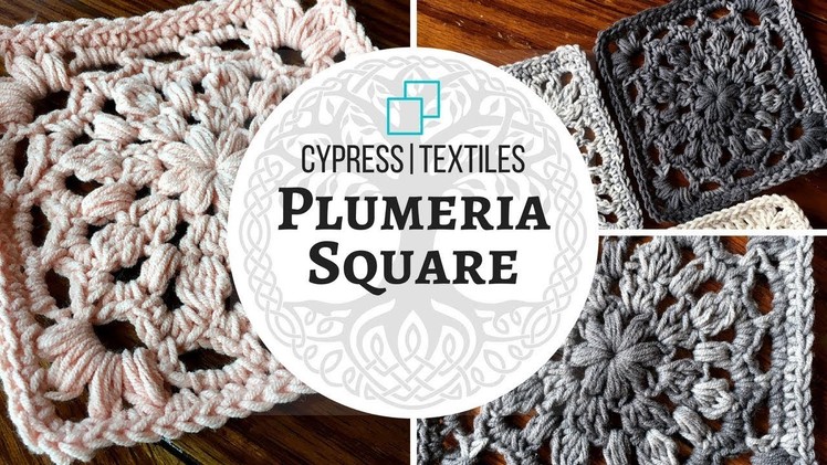 Plumeria Square - VVCAL 2018 Week 10 Crochet Motif