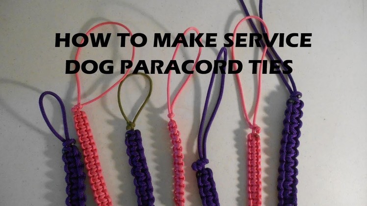 Service Dog | Task Gear | How to Make Paracord Ties