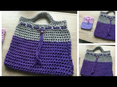 Simple & Easy  Crochet Bag | Crochet Purse | DIY Handmade Bag tutorial in Tamil