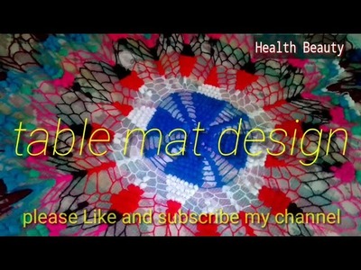 Table cover woolen| toran Woolen table mat| crochet table mat design| table cover|Woolen design |