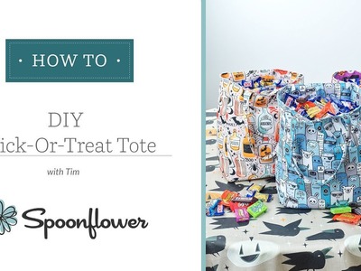 This DIY Trick-Or-Treat Tote is a Scream! | Spoonflower