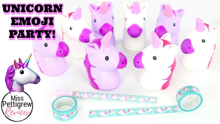 Unicorn Emoji Squishy Collection + Unicorn Craft Tape | Perfect Unicorn Toys for Girls!