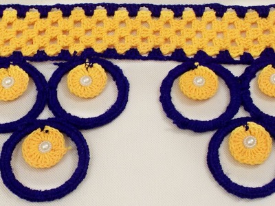 WOW ! How to make Door Hanging Toran from Woolen | DIY Door Hanging Toran Handmade Things || Crochet