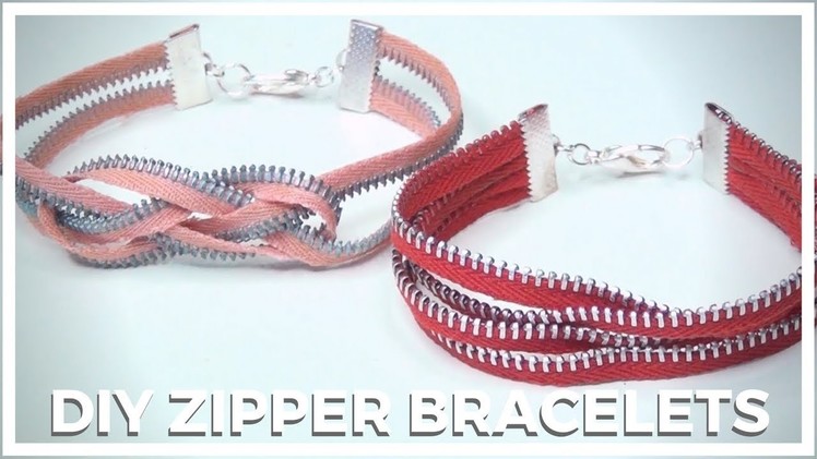 Zipper Bracelets ♥ DIY 2 Styles!