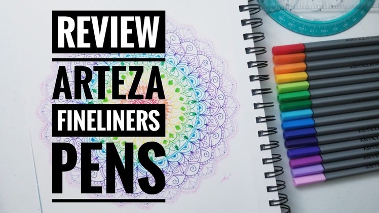 Arteza Review: Fineliner Pens | How to draw mandala with #Arteza colors | Shantal Art