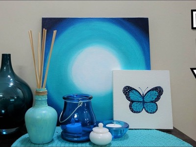 Blue Butterfly |Acrylic Painting |Homemade Illustration | Home decor Ideas for #rakhi #rakshabandhan