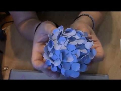 Cricut - paper hydrangea from design space