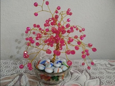 DIY:- Artificial Tree From Beads. Pearl. 