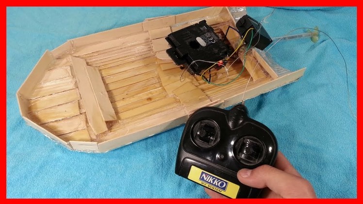 DIY Boat from Popsicle Sticks with Remote Control!