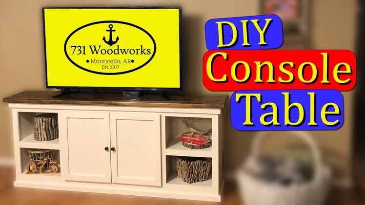 DIY Console Table - How To Build Guide
