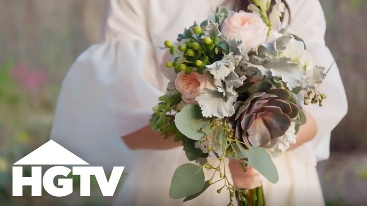 DIY Grocery Store Wedding Bouquet - Way to Grow - HGTV