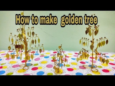 DIY || How to make Golden Tree || Vaasthu Maram