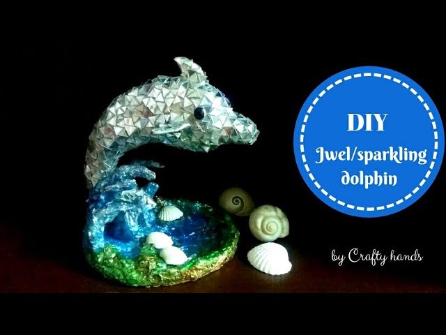 DIY Jwel Dolphin|| how to make dolphin Decorative showpiece from waste materials.