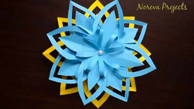 DIY Layered Paper Flower Cutting | Preschool Crafts | Paper Flowers | Paper Craft Ideas for Kids