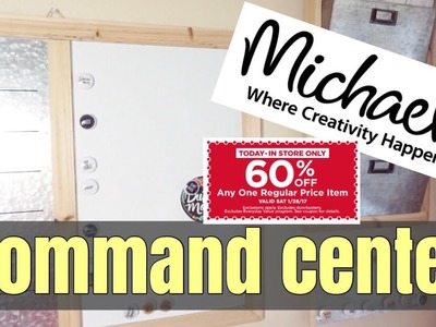 DIY MICHAEL'S COMMAND CENTER ON A BUDGET + ORGANIZING IDEAS