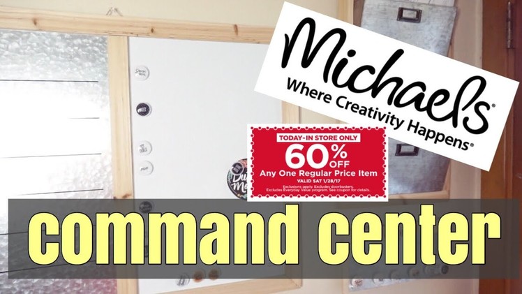 DIY MICHAEL'S COMMAND CENTER ON A BUDGET + ORGANIZING IDEAS