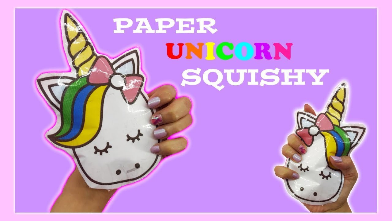 diy paper squishy how to make a unicorn paper squishy