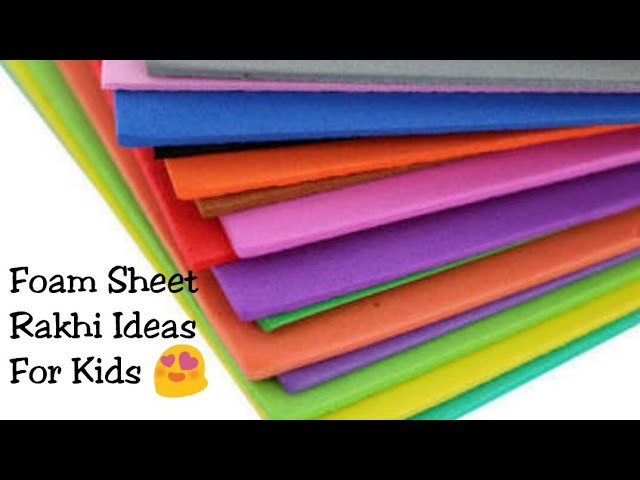 DIY Simple & Easy Rakhi For Kids.Cut Rakhi With Emoji.Foam Craft Ideas For Kids. Sapna creations