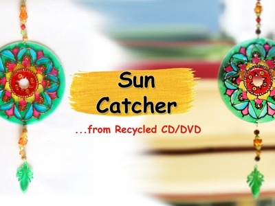 DIY Suncatcher from waste CD.DVD | Recycled Crafts Ideas | DIY Home Decor