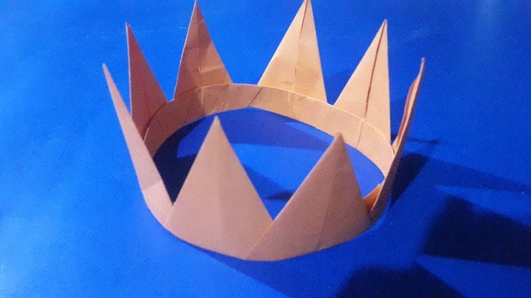DlY, how to make paper crown and headdband origami full easy way for kids