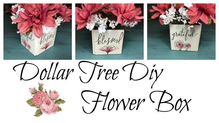 DOLLAR TREE DIY FLOWER BOX NEW
