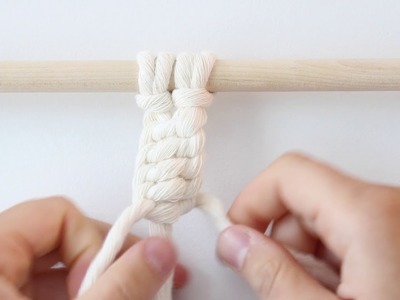 HOW TO Macrame - Four Basic Knotting Techniques - The Square Knot, Half Square Knot + more