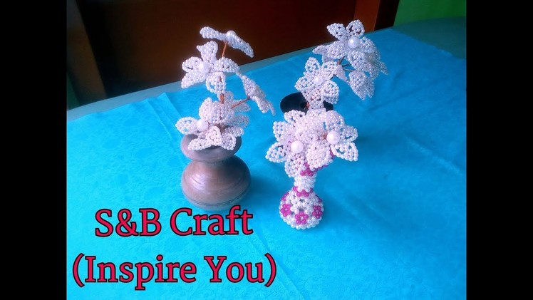 How to make a Bead Flower Bouquet(পুতি দিয়ে ফুলের তোড়া তৈরি)