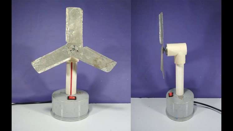 How to make a DC Table Fan (PVC Table Fan) at Home
