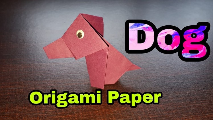 How to Make a Dog from Origami Paper | How to make a paper Dog