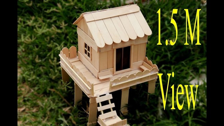 How to Make a Popsicle Stick House for Rat in 8 minute- Very Simple.Daily Gear