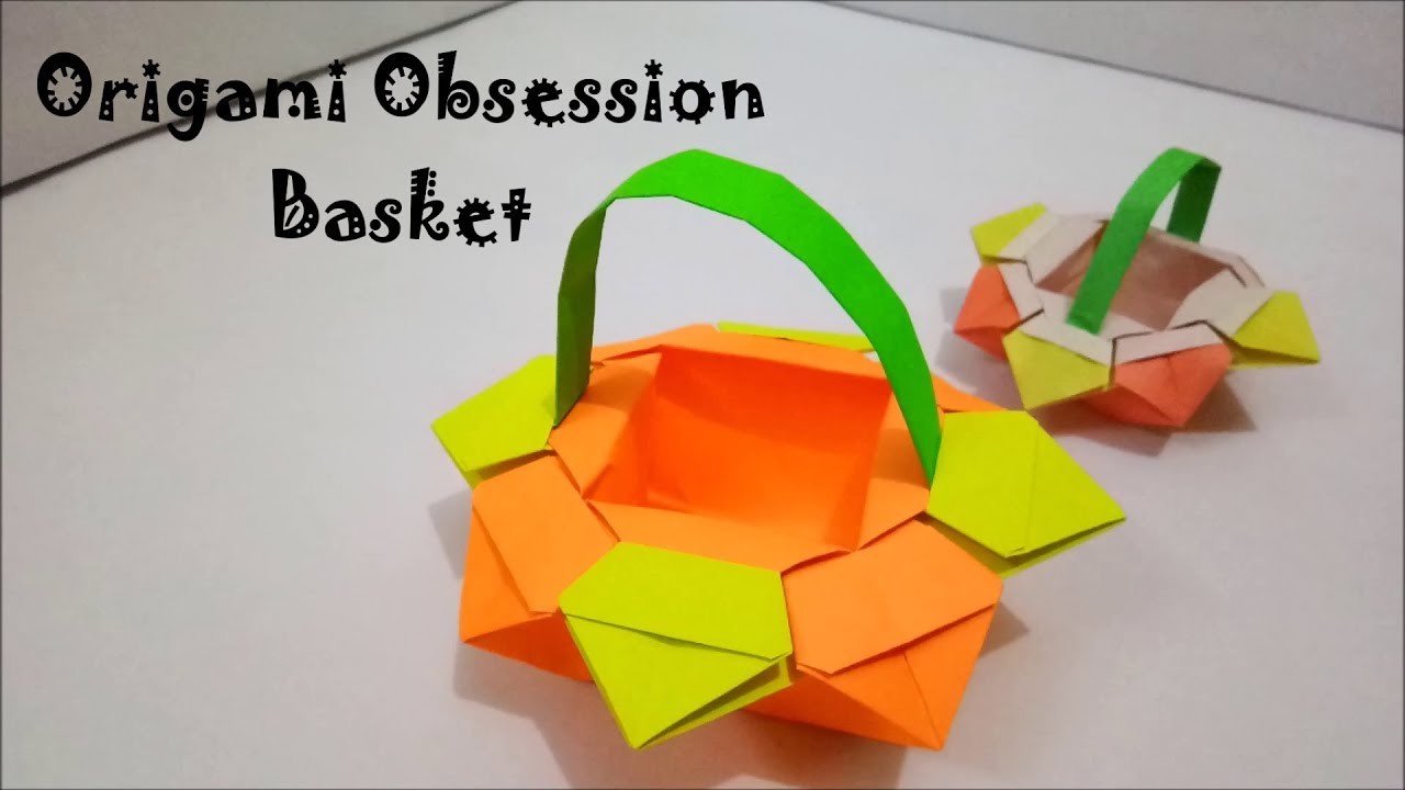 How To Make Origami Basket Easy Tutorial