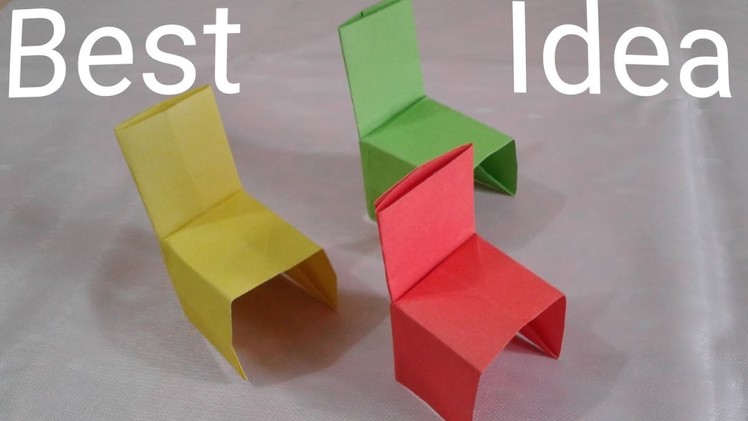 How to make paper single sofa||Best idea with paper.Nice paper chair.Amazing paper sofa.Origami Sofa