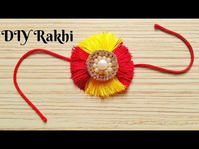 How to make rakhi | rakhi making at home | handmade rakhi | diy silk thread rakhi
